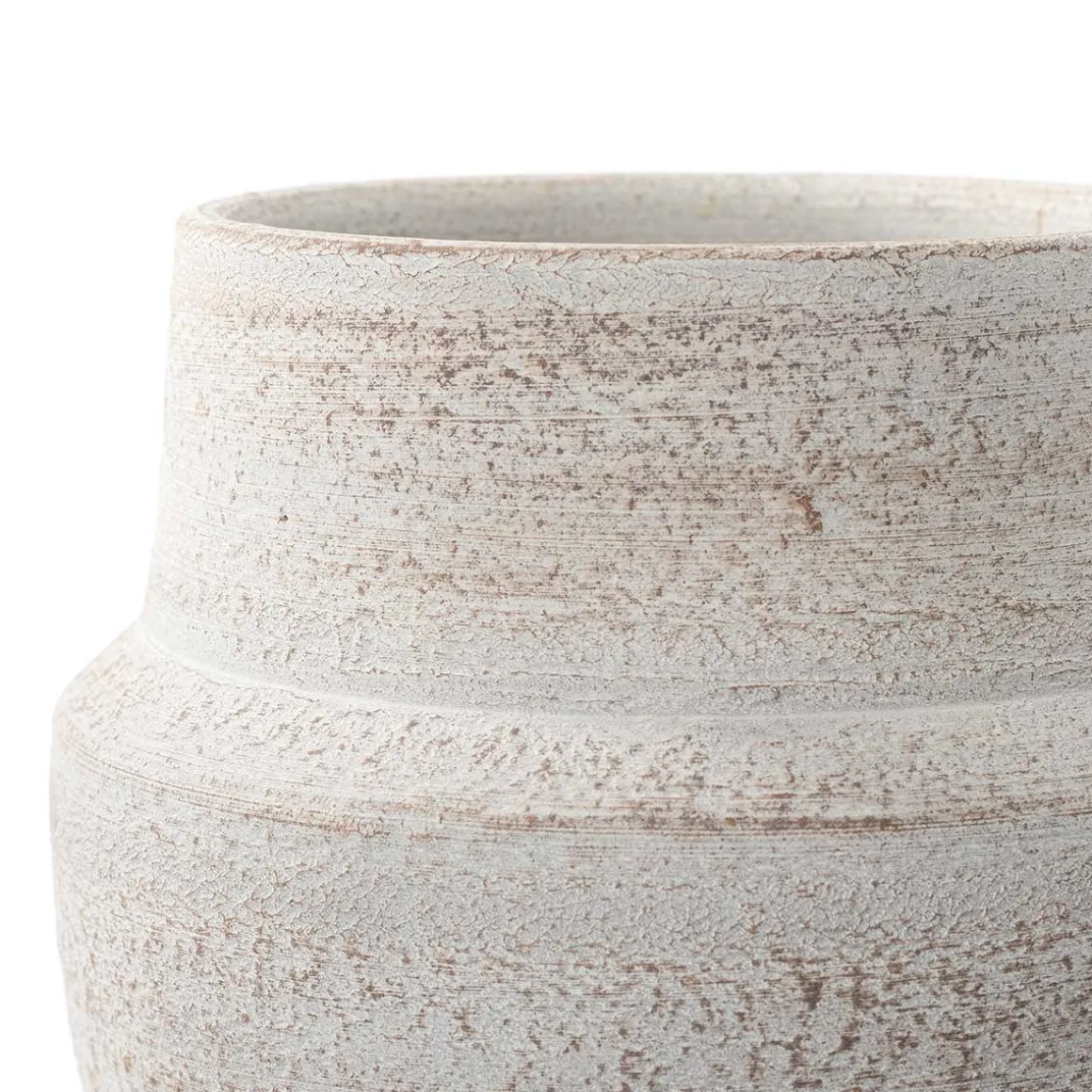 Jarrón SABRE gris de barro 14cm