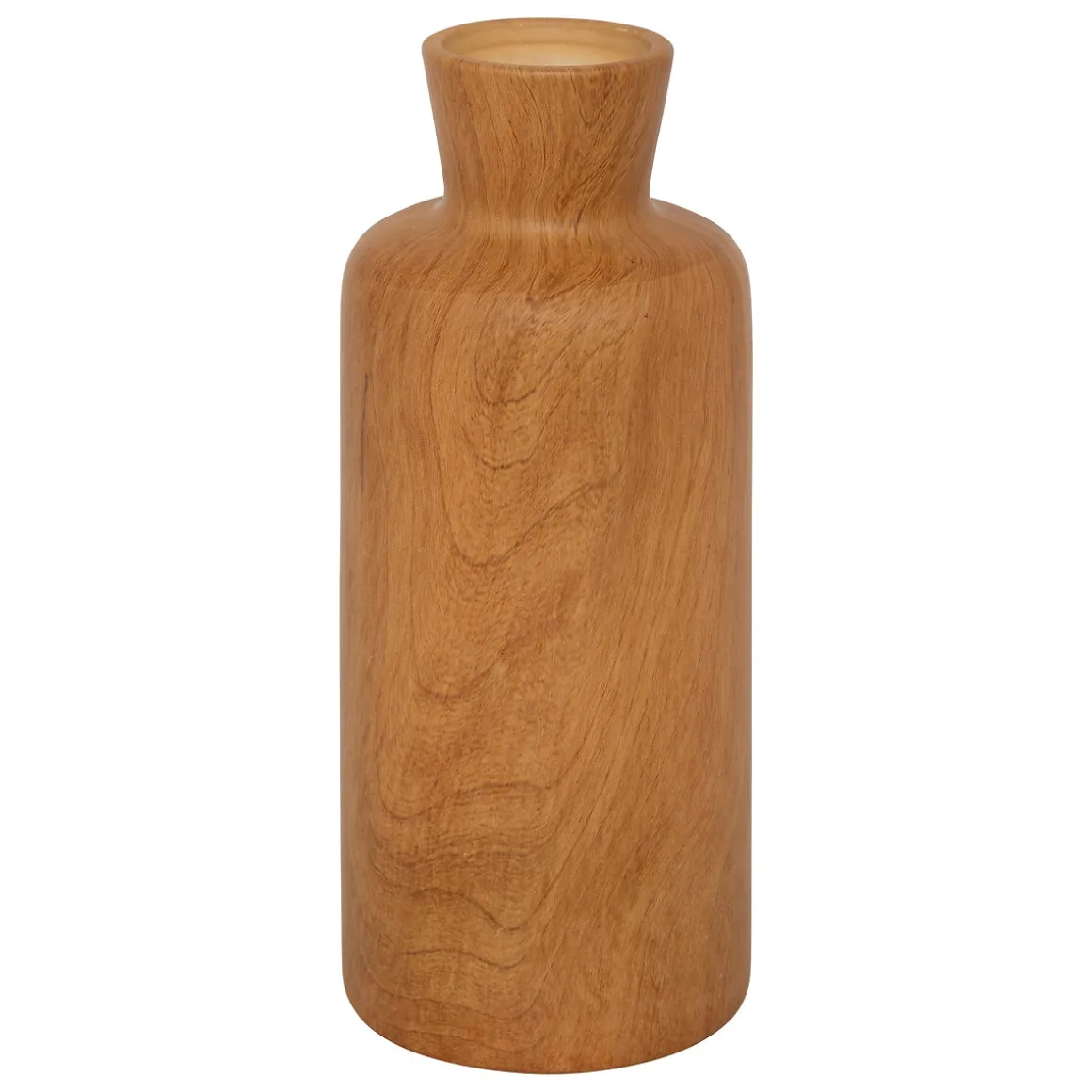 Jarrón SOA de cerámica efecto madera 30cm