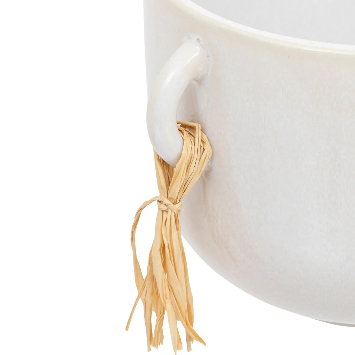 Jarrón SOLEYA blanco de cerámica 18cm