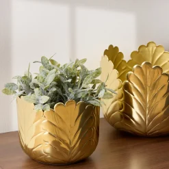 Jarrón tamaño 2/2 BELLI dorado 18cm