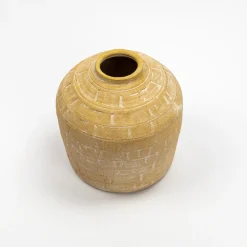 Jarrón Wind Oriental Amarillo 20Cm