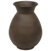 Jarrón WONJA marrón de metal 20x15cm