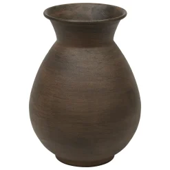 Jarrón WONJA marrón de metal 20x15cm