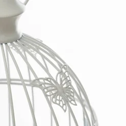 Jaula Blanca De Metal 17x16.5x31Cm
