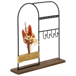 Joyero De Madera Y Metal Negro