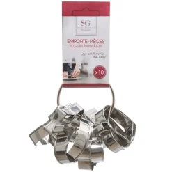 Juego 10 Cortadores De Galletas