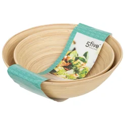 Juego 2 Ensaladeras Bambú Nat. 24/30Cm