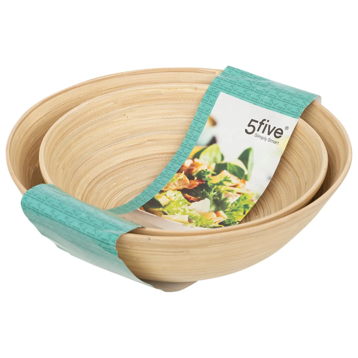 Juego 2 Ensaladeras Bambú Nat. 24/30Cm