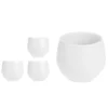 Juego 3 Macetas Blancas Depósito Agua