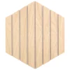 Juego 3 paneles decorativos hexagonal COLVA beige
