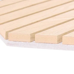 Juego 3 paneles decorativos hexagonal COLVA beige