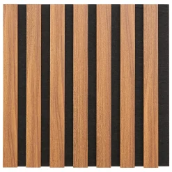 Juego 3 paneles decorativos COLVA marrón mdf 30x30