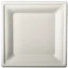 Juego 10 Platos Cuad. Caña Azúcar 20Cm