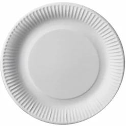 Juego 10 Platos De Cartón Redondos 23Cm