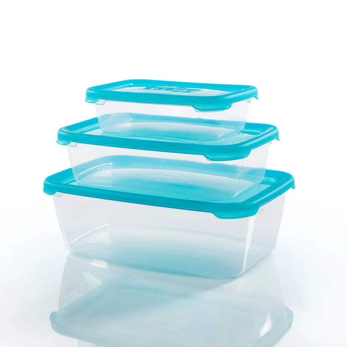 Juego 3 recipientes rectangulares