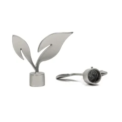 Juego 2 Remates Nature Zen D20 Plateado