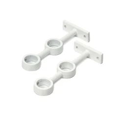 Juego 2 Soportes Dobles P/Barra Cortina