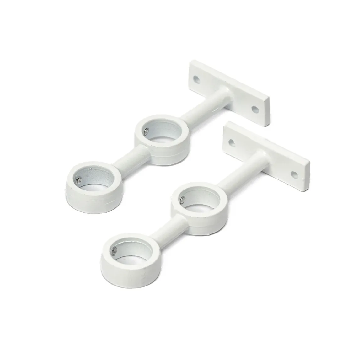 Juego 2 Soportes Dobles P/Barra Cortina