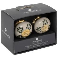 Juego 2 Tiradores De Cerámica 3.8x4.8Cm