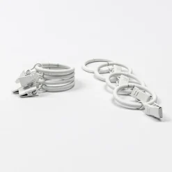 Juego De 8 Anillas C/Pinzas D20 Blanco