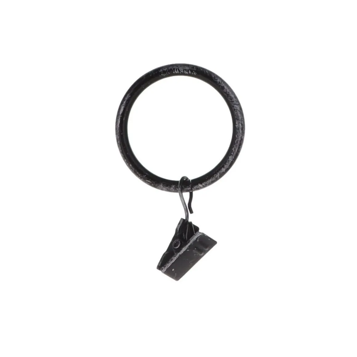 Juego De 8 Anillas C/Pinzas D20 Negro