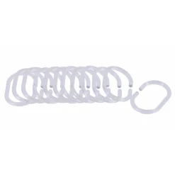 Juego De 12 Anillas P/Cortina De Ducha