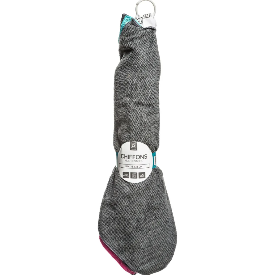 Juego De 5 Bayetas Coloridas 38X38Cm