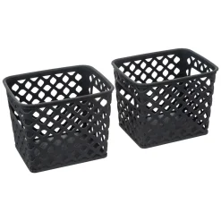 Juego De 4 Cestas Gris Folk