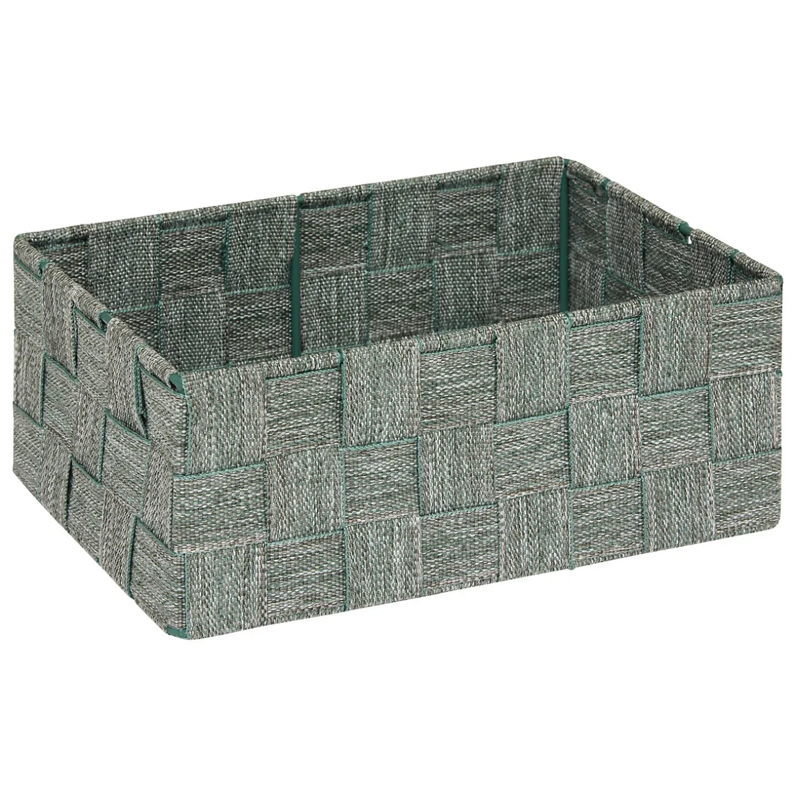 Juego de 3 cestas verde de poliéster