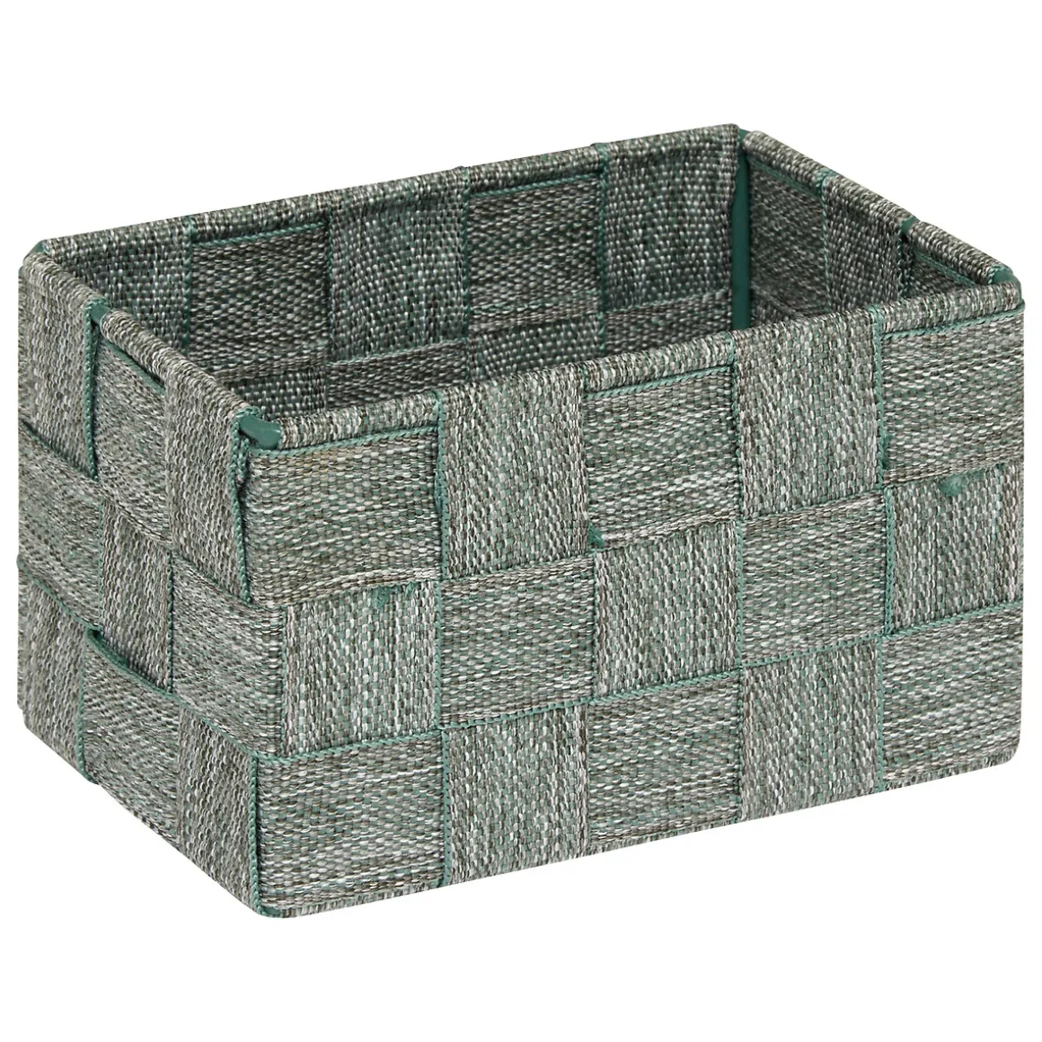 Juego de 3 cestas verde de poliéster