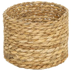 Juego de 9 cestos de rafia beige LIT