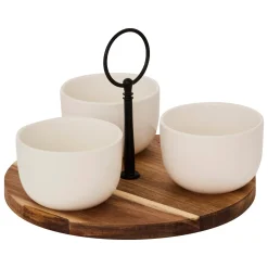 Juego de 3 cuencos para aperitivos ELEGANCE 19,5cm