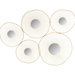 Juego De 5 Espejos Decorativos Metal