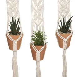 Juego De 3 Macetas Colgantes 75Cm