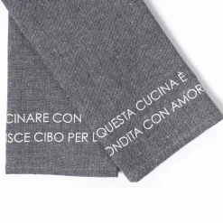 Juego de 2 paños de cocina gris oscuro 45x65cm