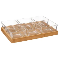 Juego De 7 Piezas Para Aperitivos Con Bandeja