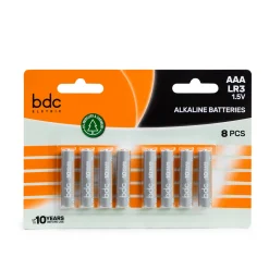 Juego de 8 pilas alcalinas BDC LR03