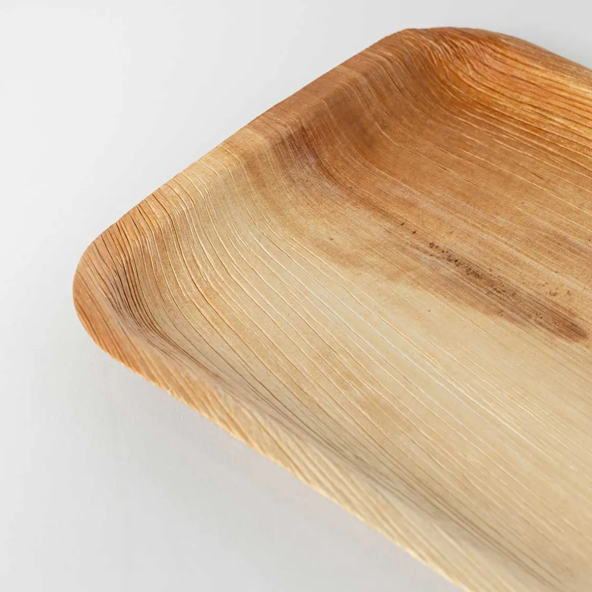 Juego De 10 Platos Hoja De Palma Eco 20x20cm