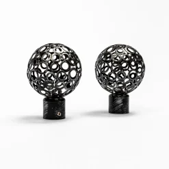 Juego De 2 Remates Boule D20 Negro