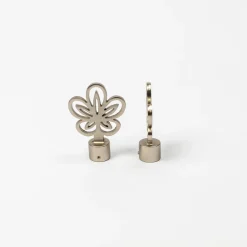 Juego De 2 Remates Camille D20 Plateado