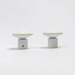 Juego De 2 Remates Champignon D20 Blanco