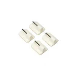 Juego De 4 Soportes Adhesivos Blancos