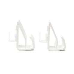 Juego De 2 Soportes Clip De Pvc Blanco