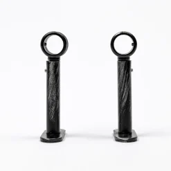 Juego De 2 Soportes D20 90Mm Negro/Plata