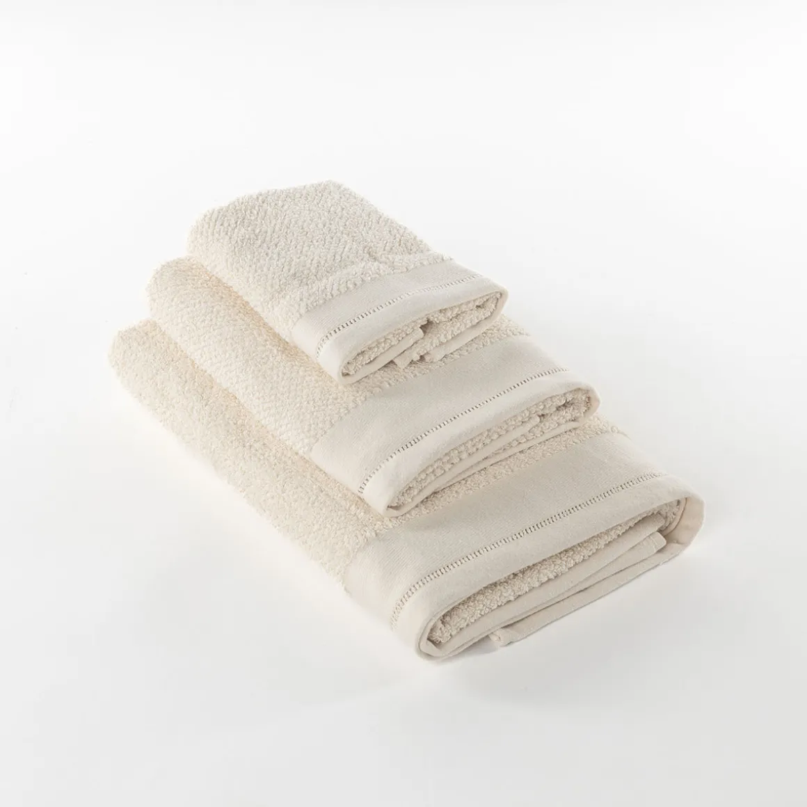 Juego de 3 toallas de baño ROME natural