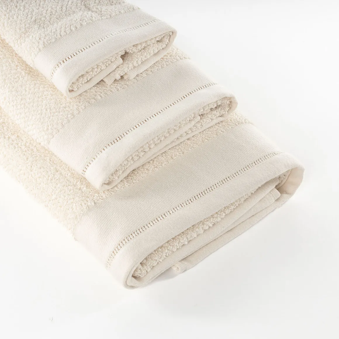 Juego de 3 toallas de baño ROME natural