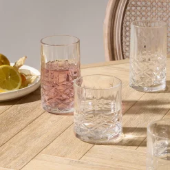 Juego de 4 vasos bajos para cóctel GASPARD