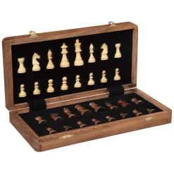 Juego De Ajedrez De Madera 33x30x3Cm