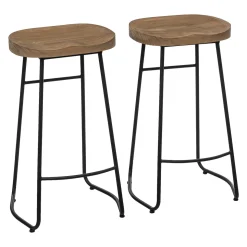Juego De Bar Hazel Mesa Y 2 Taburetes De Madera