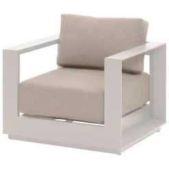 Juego de jardín ALLURE avoine y lin 5 plazas